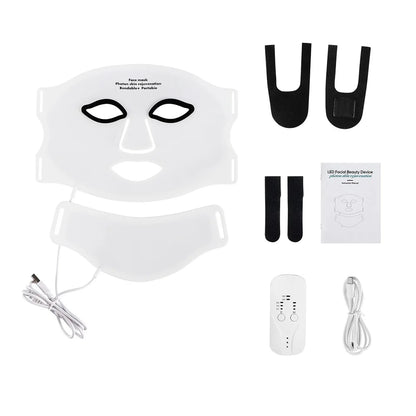 LED Red Light Therapy Face & Neck Mask – 7-Color Skin Care