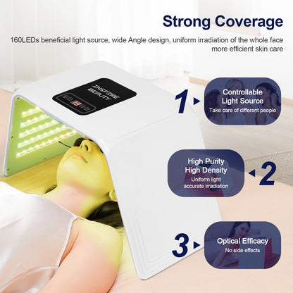 7 Colors LED Photon Machine Foldable Skin Care Equipment Skin Rejuvenation Light Facial Body Beauty Machines For Skin Care